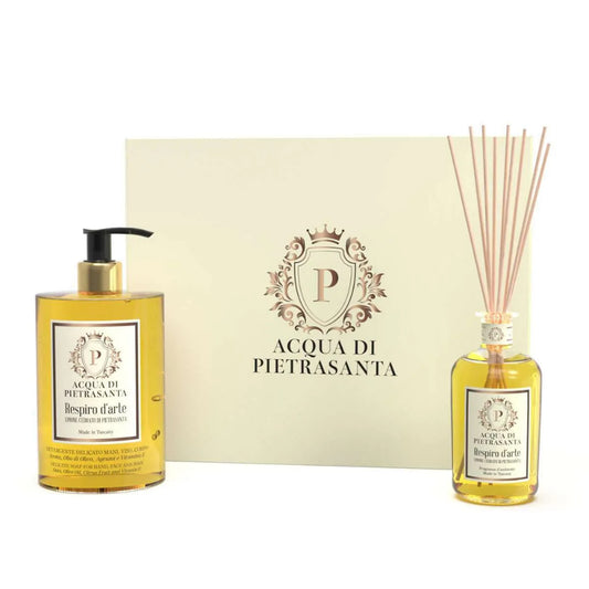 Acqua di Pietrasanta Luxury Box Respiro d’Arte Detergente e Diffusore Ambiente