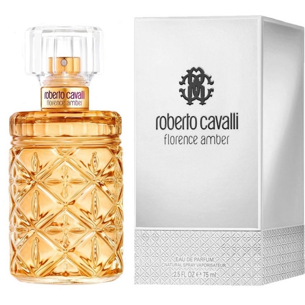 Roberto Cavalli Florence Amber Eau de Parfum – 75 ml weiße Box*