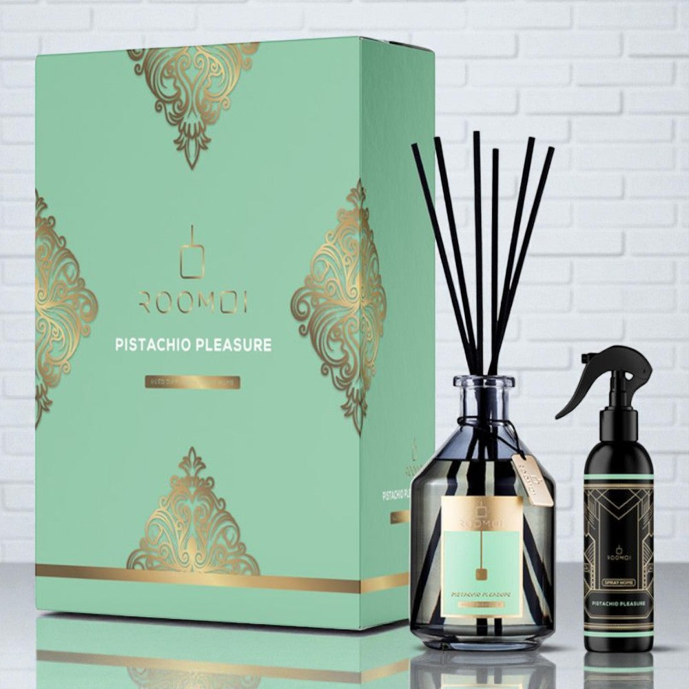 Roomoi Profumatori Ambienti Coffret Pistachio Pleasure 500ml & 200ml spray - 700 ml