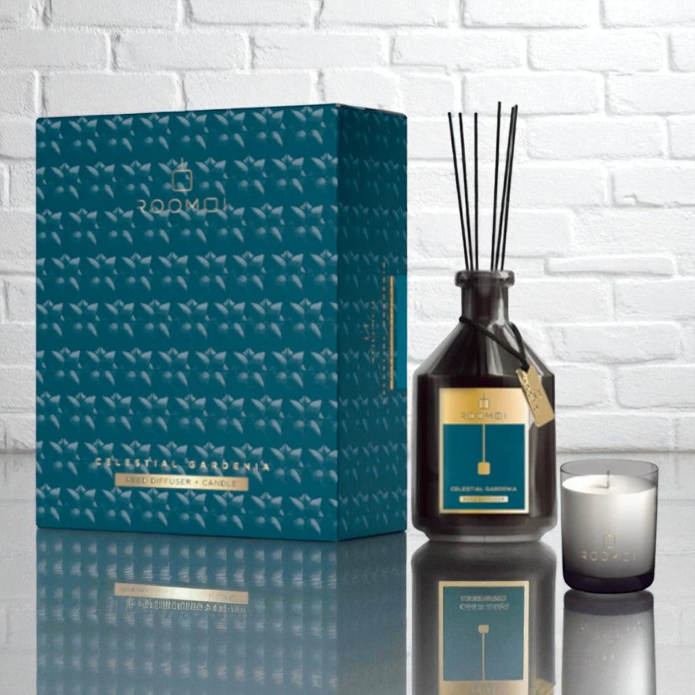 Roomoi Profumatore Ambiente Celestial Gardenia & Candela - 200 ml