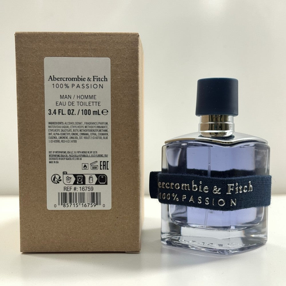 Abercrombie & Fitch 100% Passion Uomo - 100 ml white box*