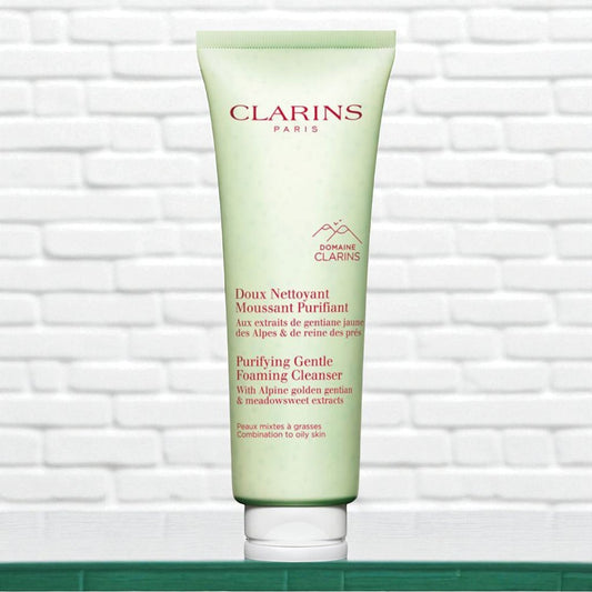 Clarins Detergente Doux Nettoyant Moussant Purifiant - 125 ml white box*