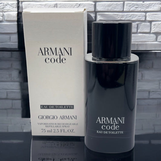 Giorgio Armani Code Refillable Eau De Toilette - 75 ml white box*