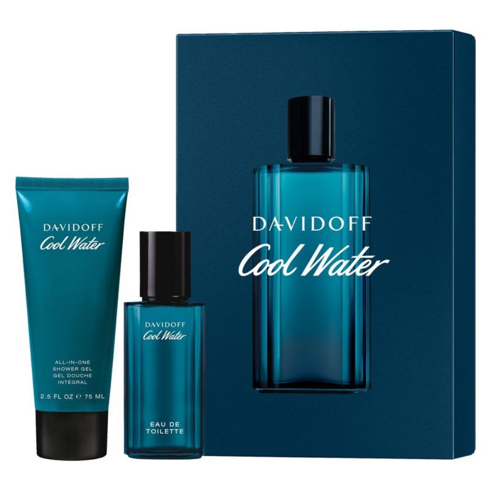 Davidoff Cool Water Man Eau De Toilette Gift Box 40 ml + 75 ml