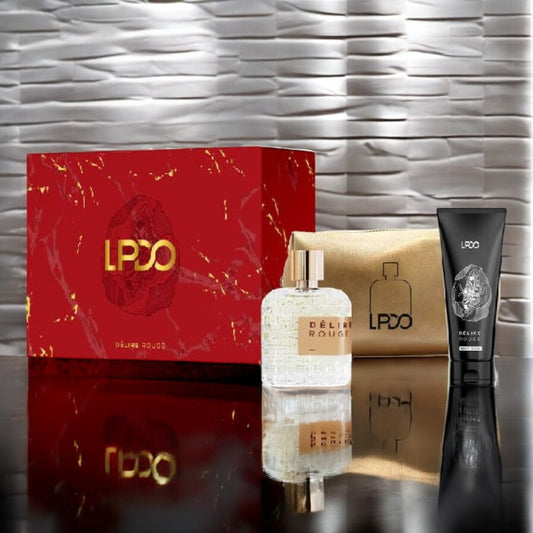 LPDO Dèlire Rouge Eau de parfum Intense box set 30 ml + Pochette