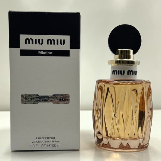 Miu Miu Miutine Eau De Parfum Donna - 100 ml white box*