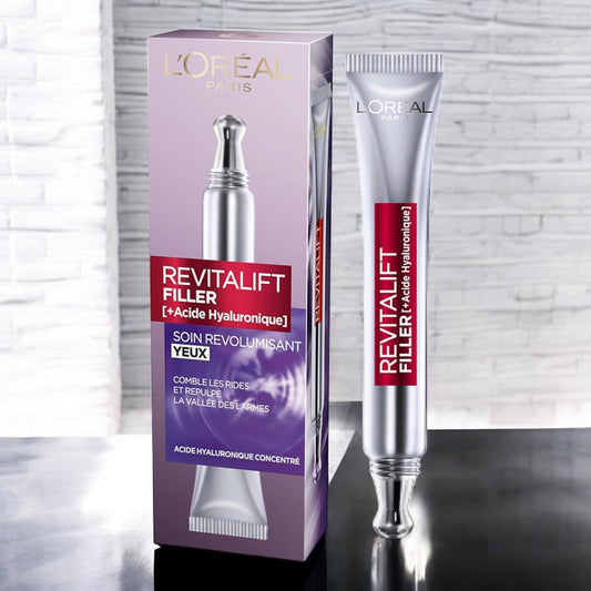 L'Oreal Revitalift Filler Acido Ialuronico Siero Concentrato Antiage Contorno Occhi - 15ml